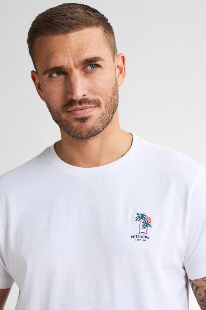 T SHIRT MET KORTE MOUWEN M 1050 TSR644 0000 BRIGHT WHITE